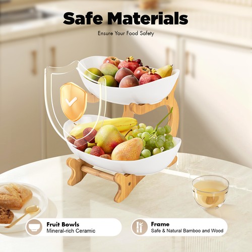 Detachable fruit basket rack - basket,
