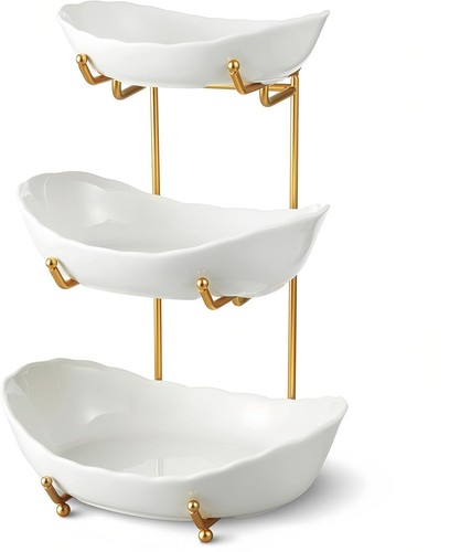 Tier fruit basket ceramic - fruit, basket,