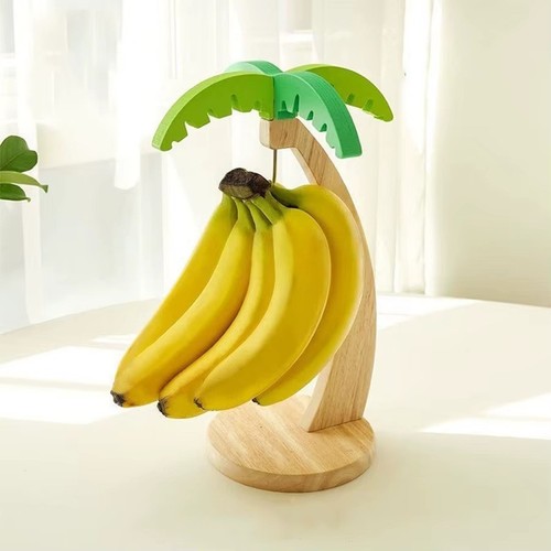 Wooden banana hanging rack - banana,