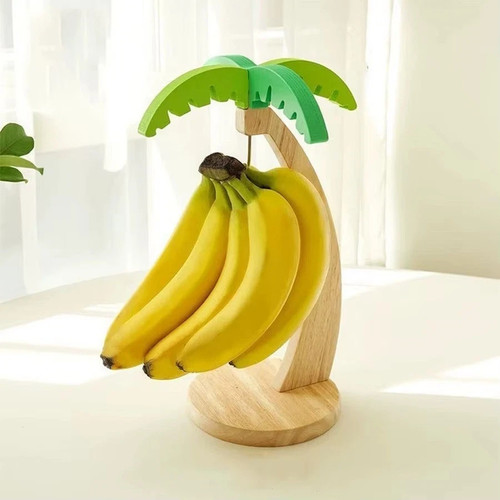 Wooden banana hanging rack - banana,