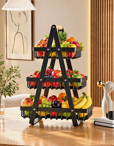 Tier fruit vegetable holder - 3-tier,